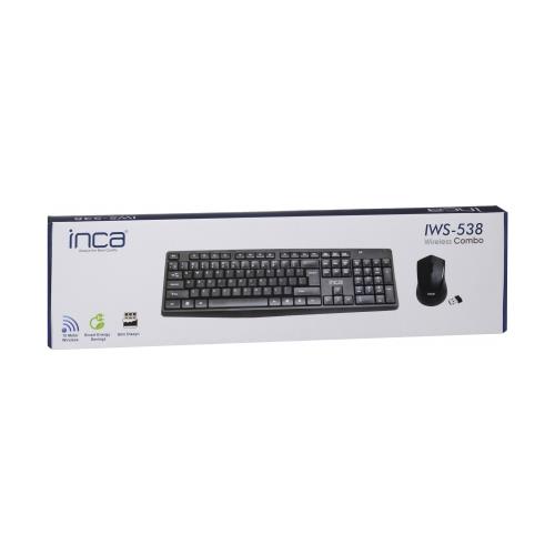 En ucuz INCA IWS-538 Kablosuz Slim Dizayn Soft Touch Klavye & Mouse Set